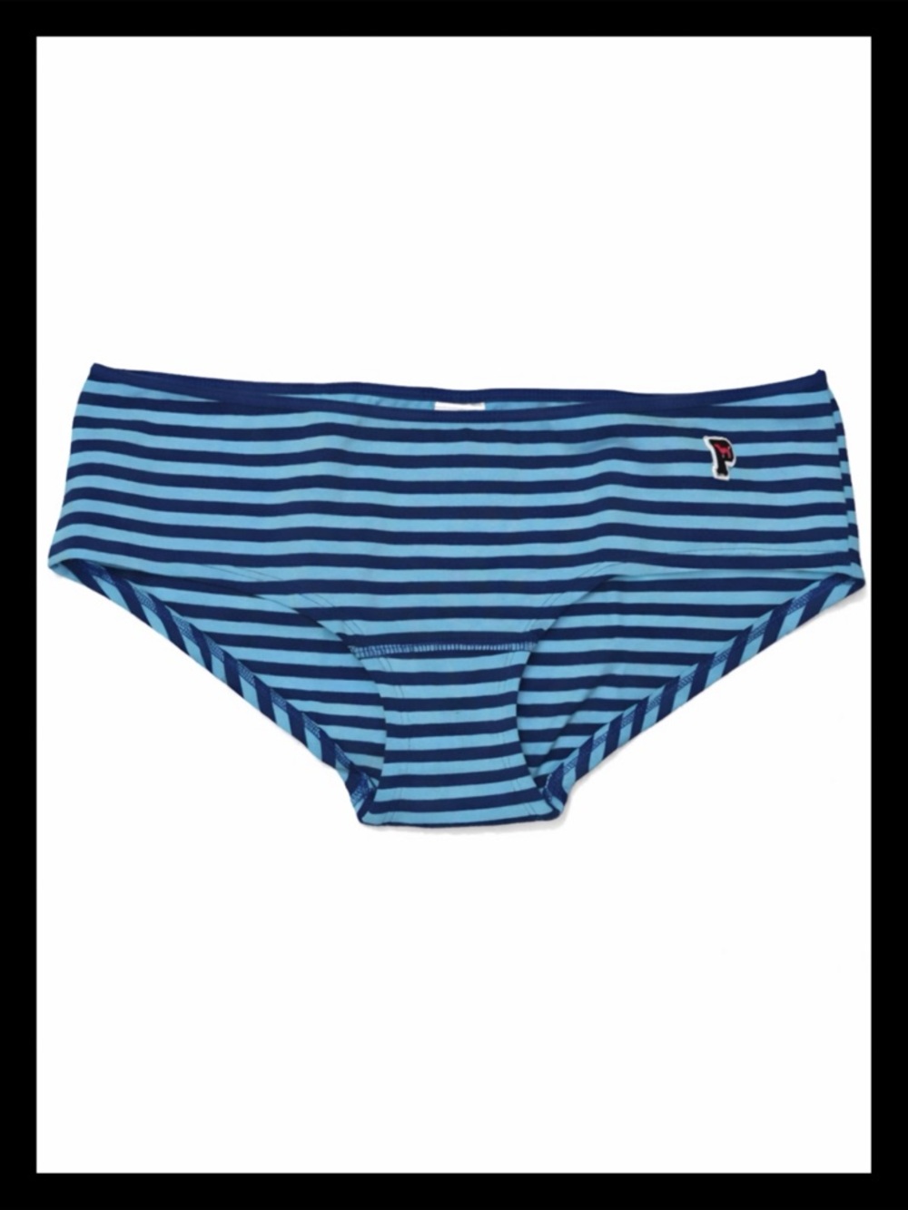💕ⓅⒾⓃⓀ ⓋⓈ VINTAGE/RARE/HTF Blue Striped Extra Low Rise Hipster Panties NWT💕